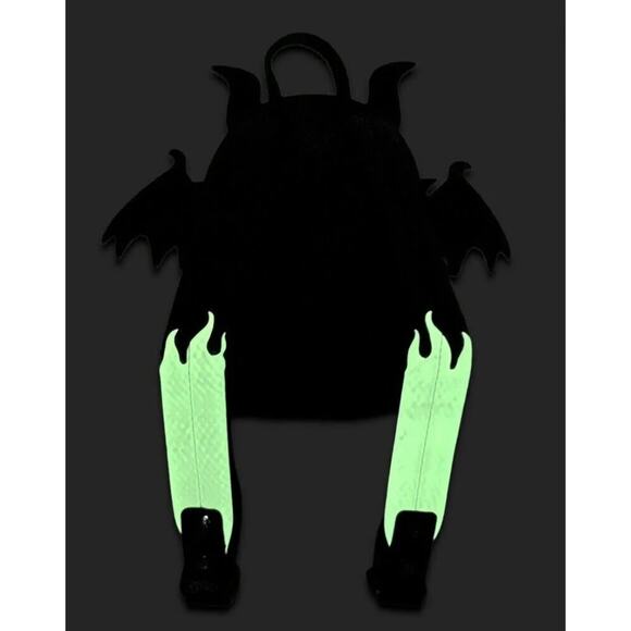 Loungefly Disney Sleeping Beauty Maleficent Dragon Cosplay GITD NWT main image 7